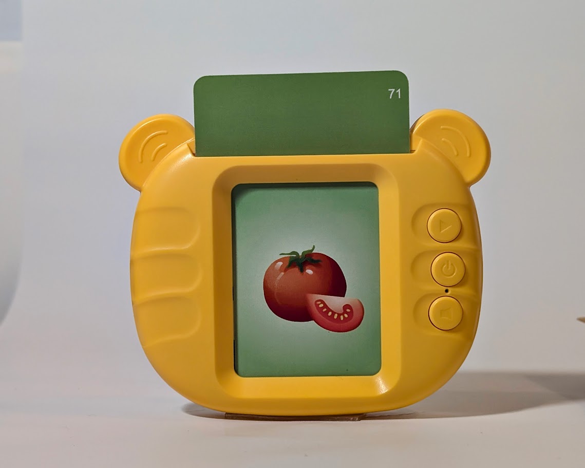 Flashcard Reader in use